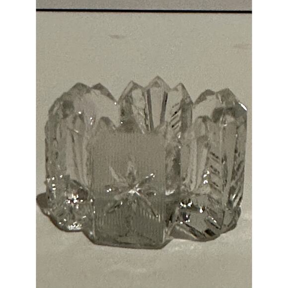 Vintage Set Westmorland EAPG Clear Glass Salt Dips, Salt Cellars, Cut Glass - Picture 6 of 9